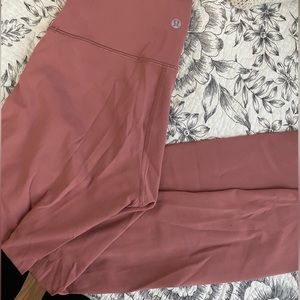 Pink Lululemon align leggings